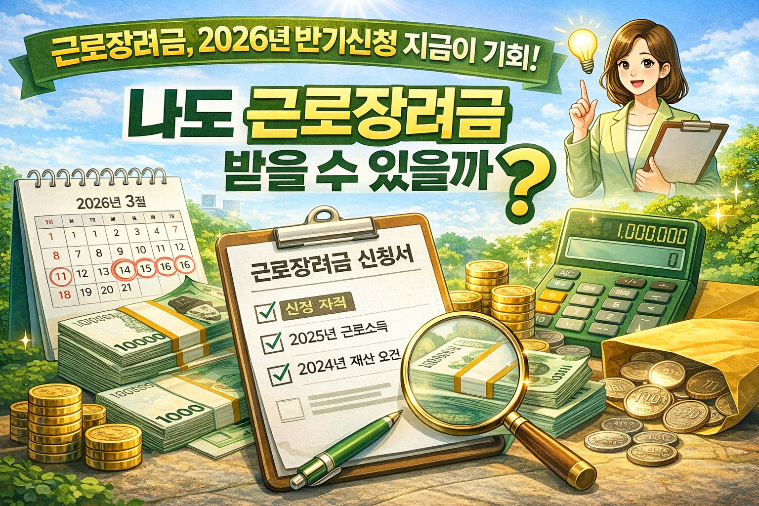 놓치지 마세요! 2025년 소득 기준 근로장려금 반기신청 핵심 분석