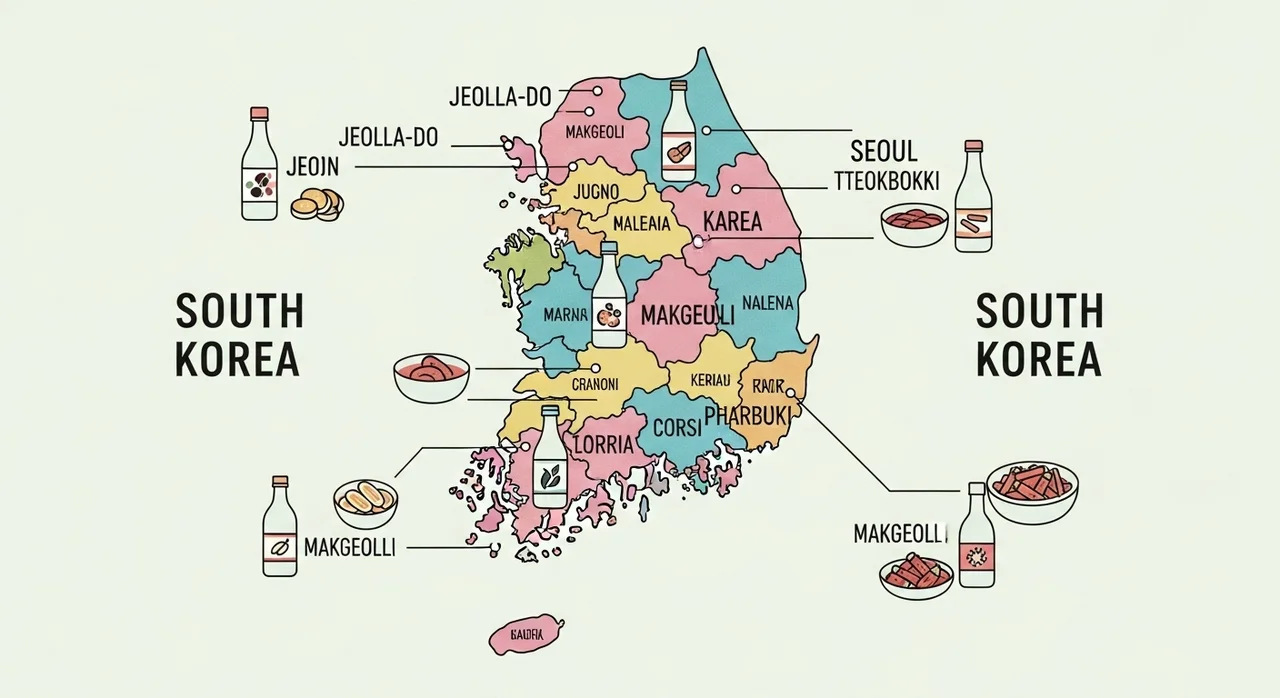 팔도강산, 지역별로 살펴보는 막걸리의 특징