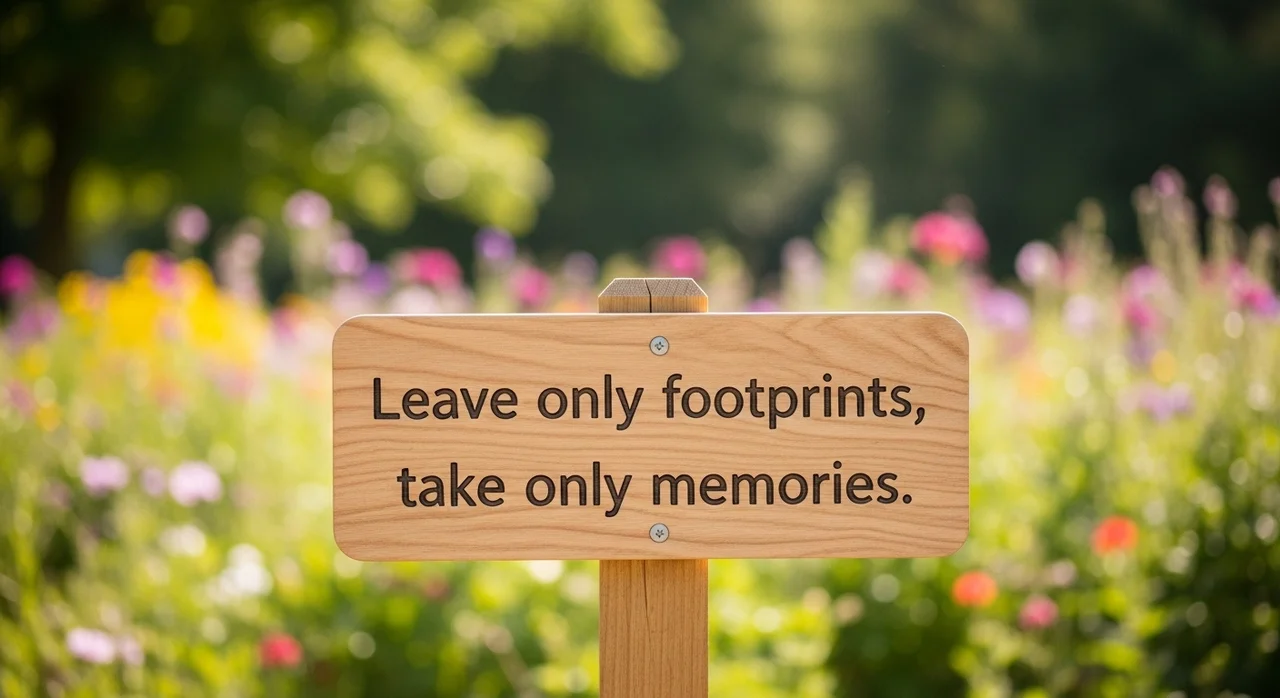 환경을 생각하는 성숙한 관람 문화