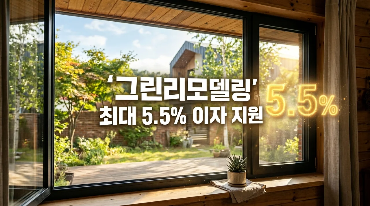 그린리모델링 이자 지원 최대 5.5% 혜택받고 관리비 절감하는 법