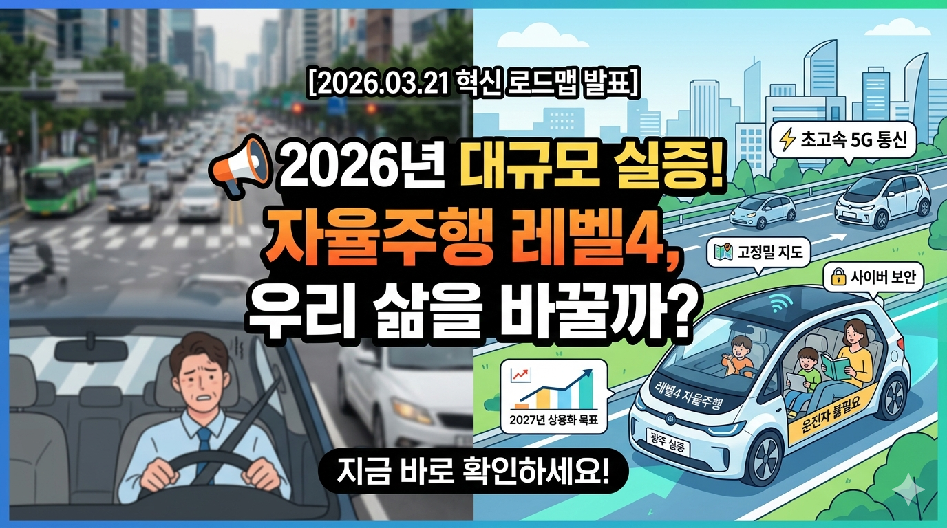 2026년, 레벨4 자율주행 시대의 서막: 무엇이 달라질까요?