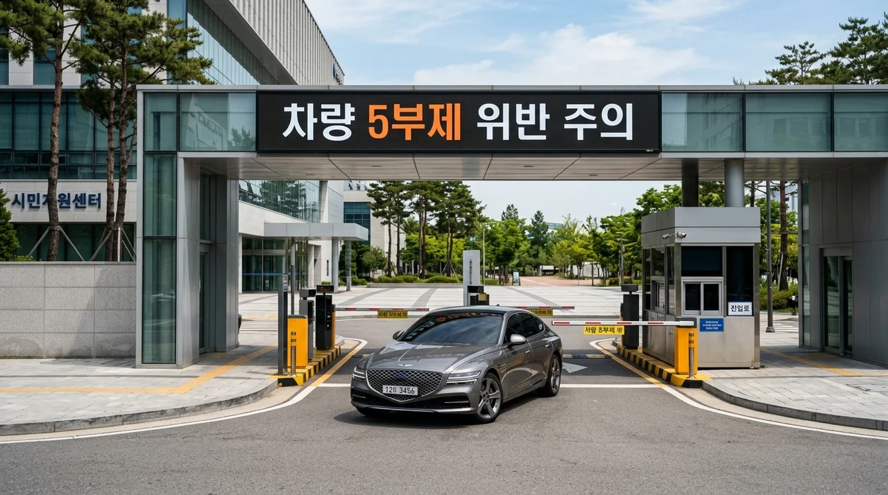 공공기관 차량 5부제 강화 안내: 위반 시 벌칙 및 대상 차량 총정리