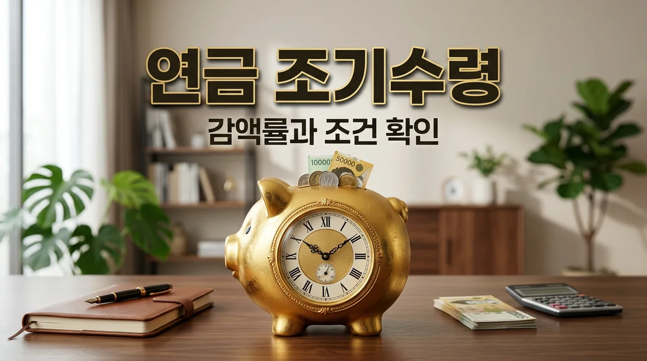 국민연금 조기수령 조건, 수령액 줄어드는 이유와 계산법 완벽 정리