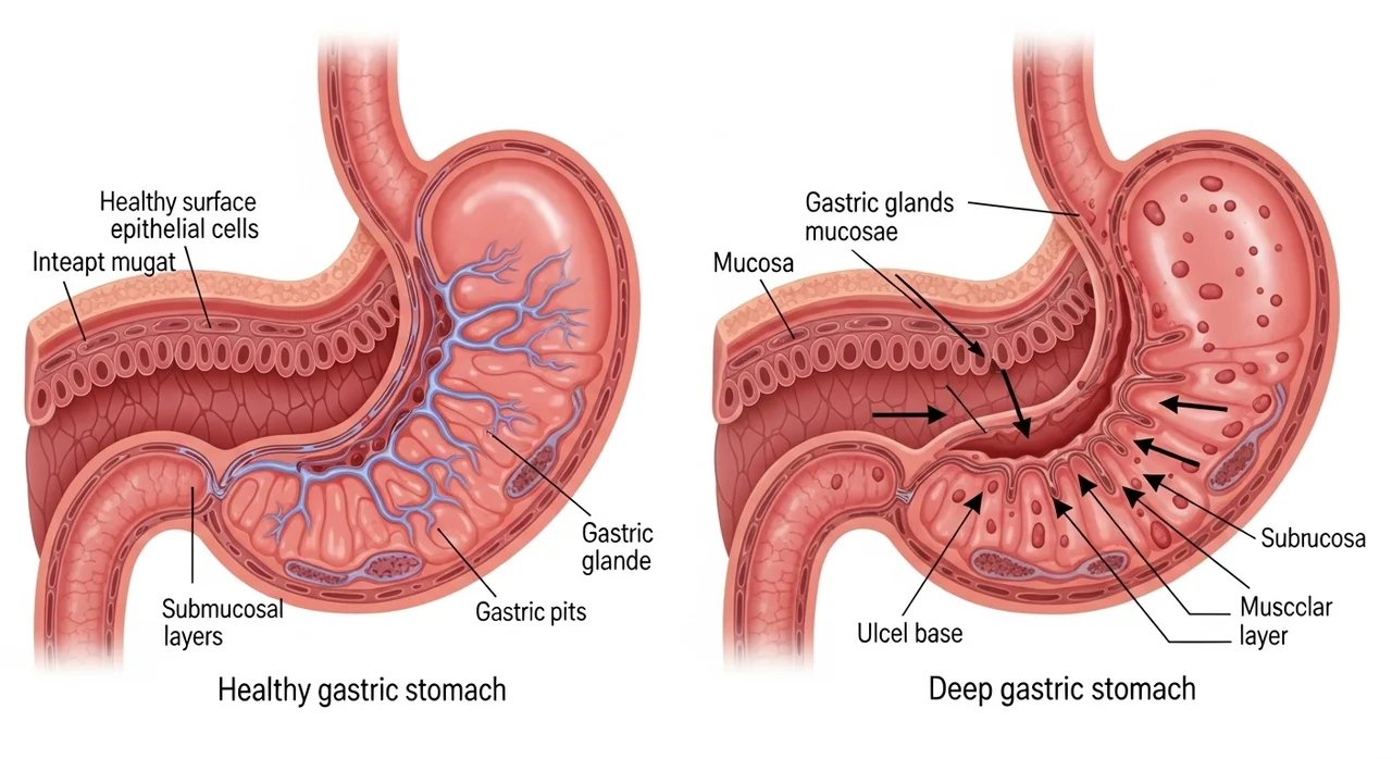 위염 vs 위궤양, 어떻게 다를까?