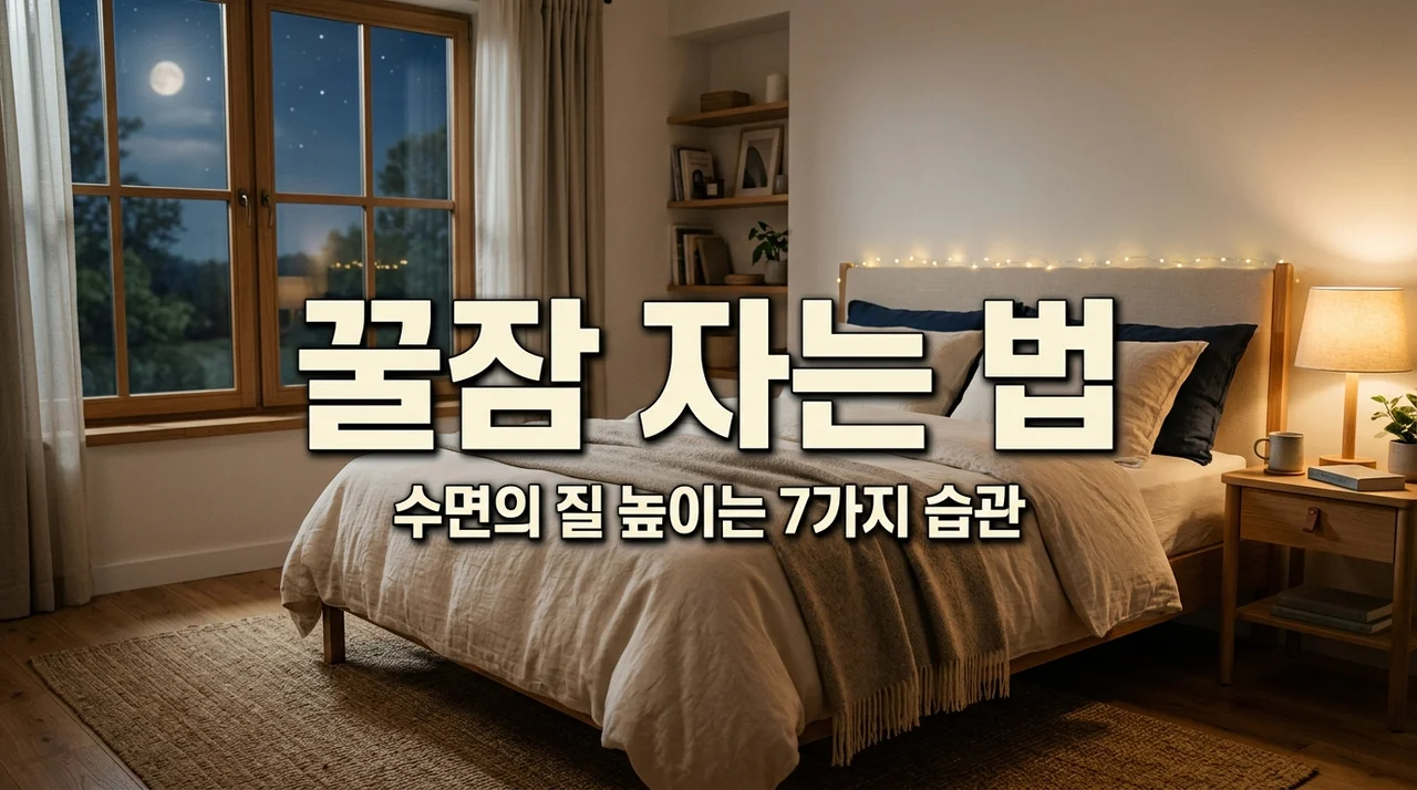 수면의 질 높이는 법 7가지: 불면증 극복과 깊은 잠 자는 꿀팁