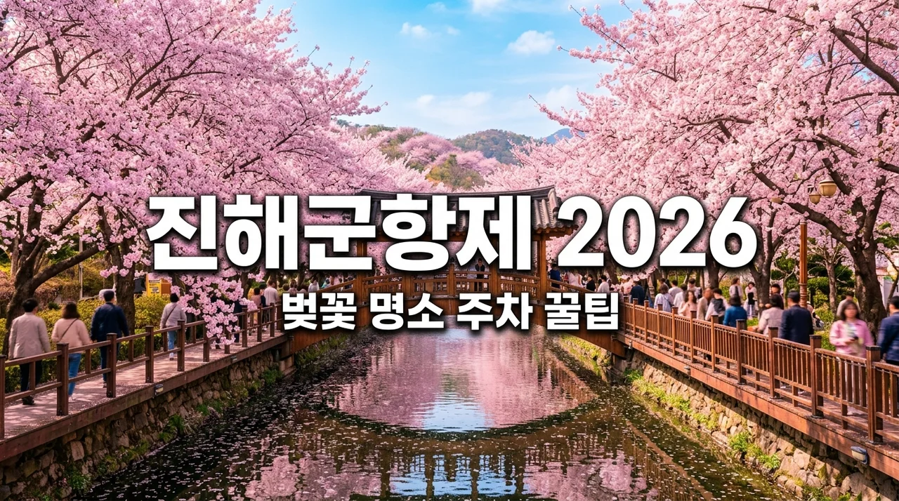 2026 진해군항제 벚꽃축제 실시간 개화현황 명소 주차 총정리