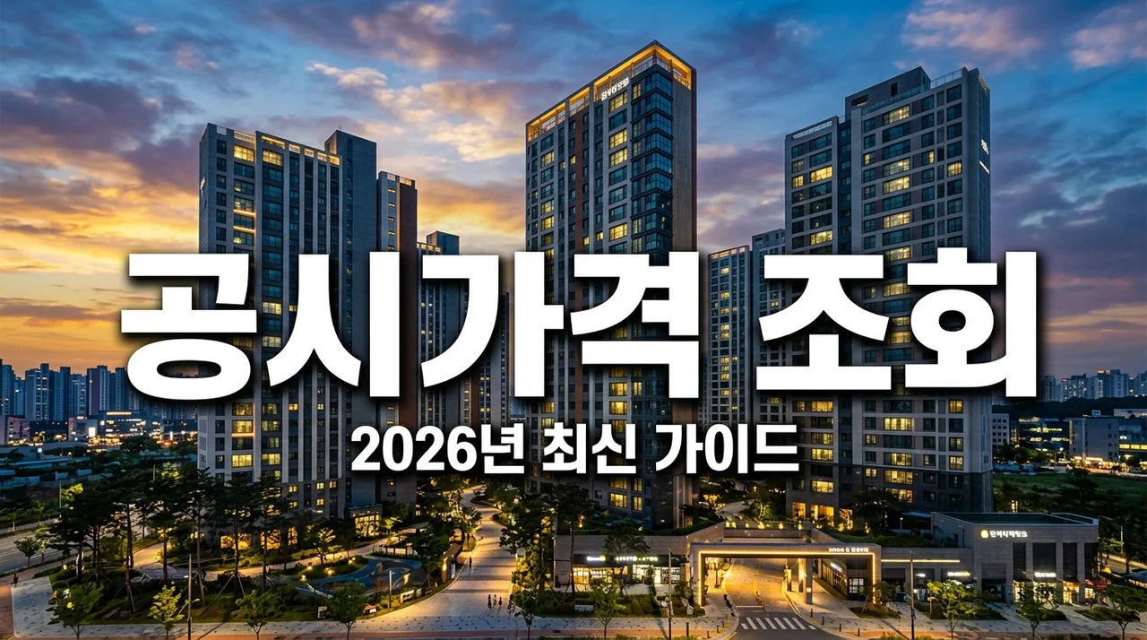 아파트 공시가격 조회 2026 실거래가 차이와 열람 방법 정리