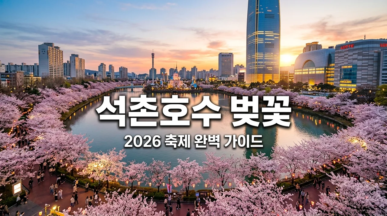 석촌호수 벚꽃축제 2026 일정 주차 먹거리 완벽 가이드 (송파구)
