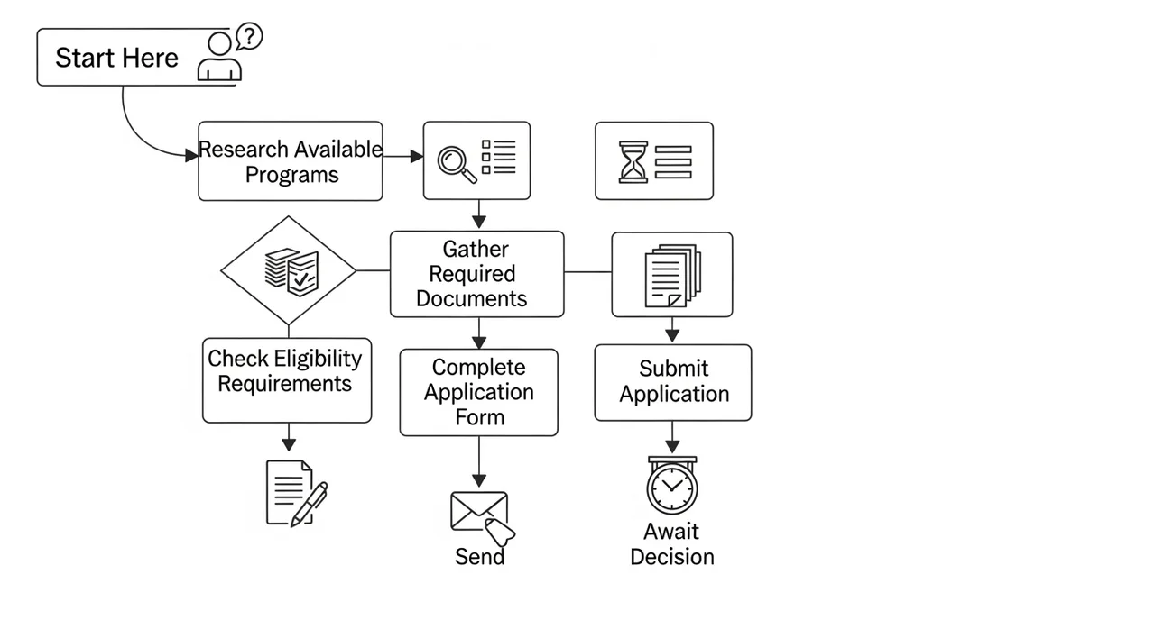실패 없는 지원을 위한 단계별 신청 프로세스