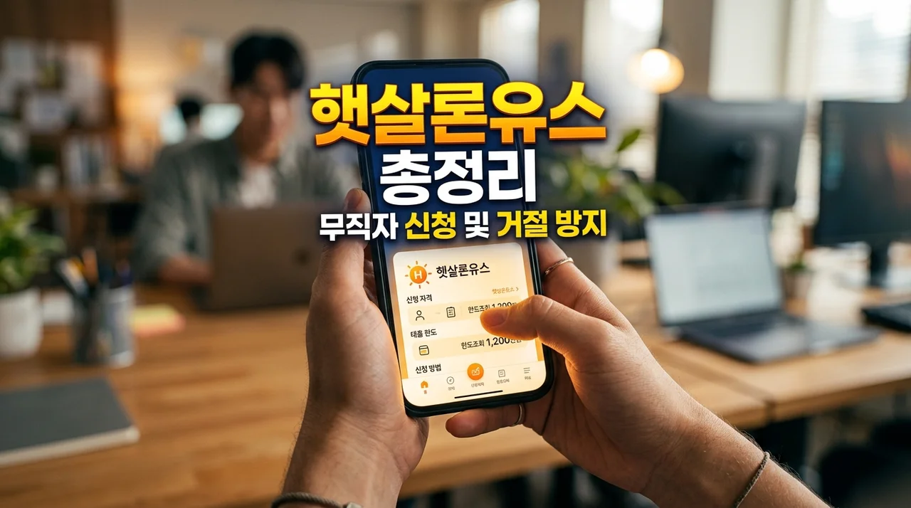 청년 햇살론유스 조건 신청방법 및 무직자 거절 피하는 꿀팁 (2026)