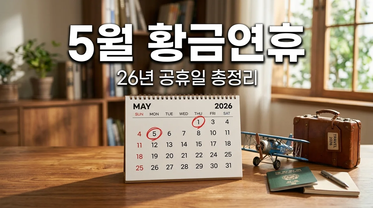 26년 5월 1일 공휴일 확정 여부와 황금연휴 뽕 뽑는 방법