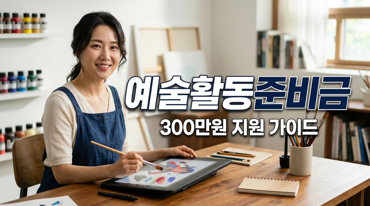예술활동준비금 2026 신청방법 및 자격 (300만원 지원 완벽 정리)