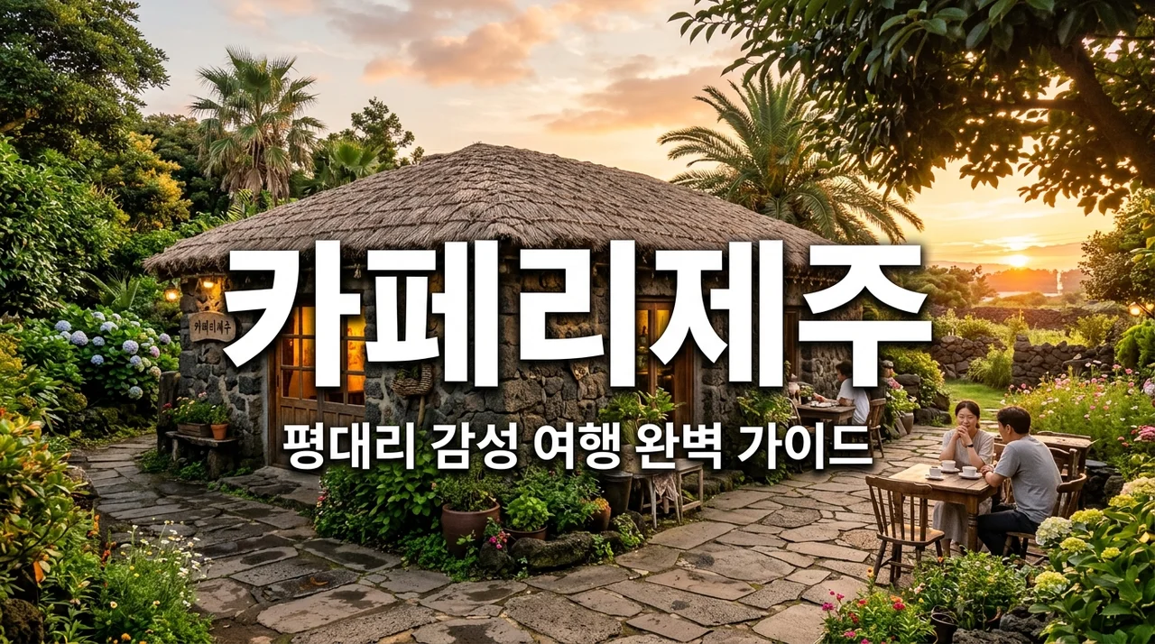 카페리제주 방문 전 필독! 평대리 감성 카페와 보충제 자판기의 만남
