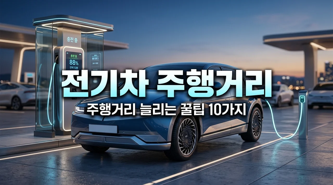 전기차 주행거리 늘리는 효율적인 운전 습관 5가지와 관리 팁