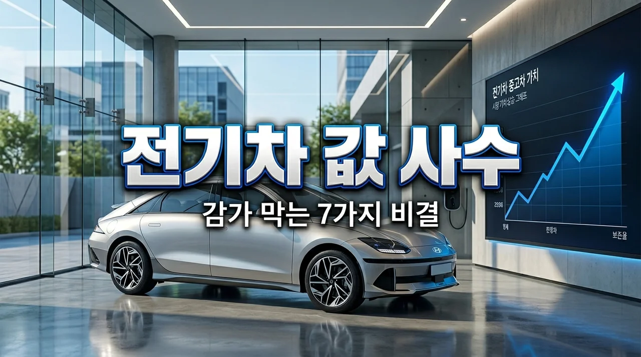 내 전기차 중고차 가격 방어법! 감가 줄이는 가치 보존 팁 7가지