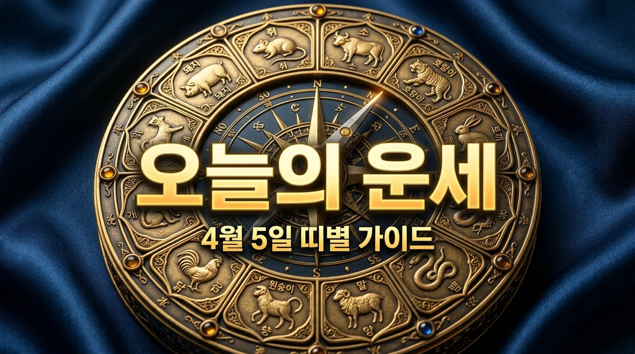 2026년 4월 5일 띠별 오늘의 운세 총정리: 기유일 행운 가이드