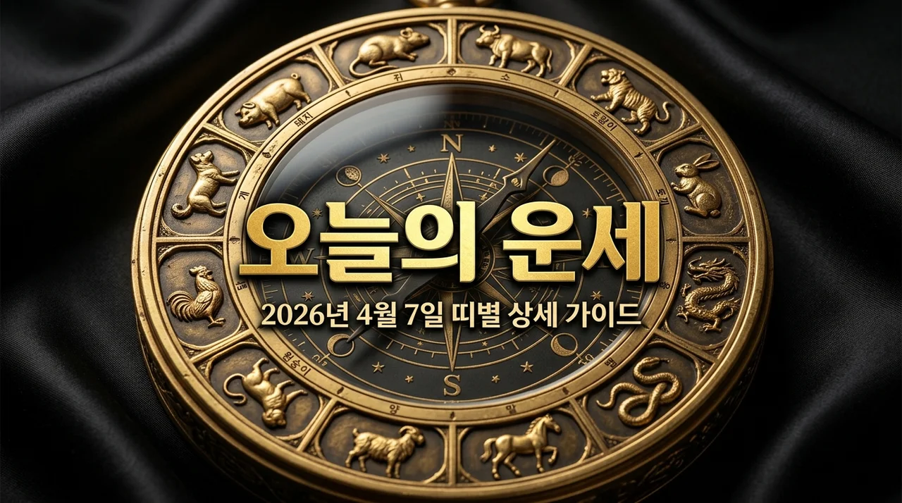 2026년 4월 7일 띠별 오늘의 운세: 행운의 숫자와 재물운 총정리