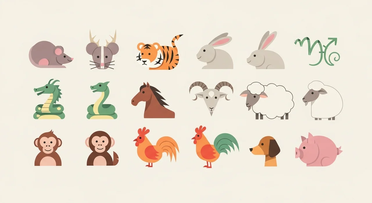 띠별 행운 포인트 요약