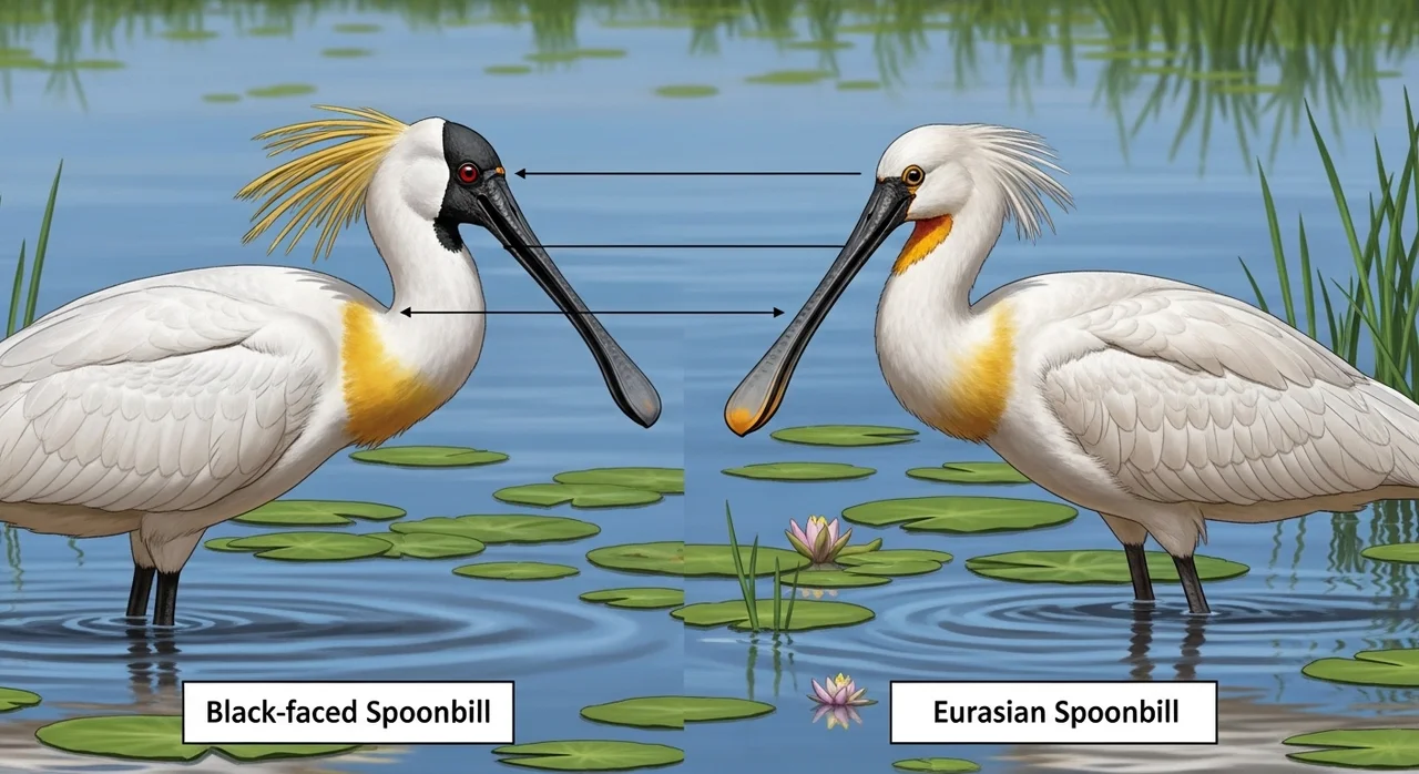 저어새와 노랑부리저어새, 무엇이 다를까?