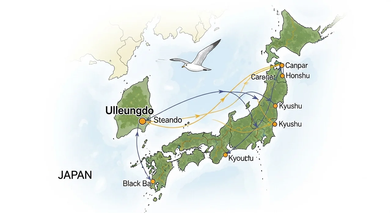 흑비둘기의 주요 서식지와 이동 경로