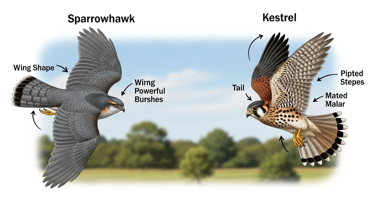 새매와 황조롱이, 어떻게 구분할까요?