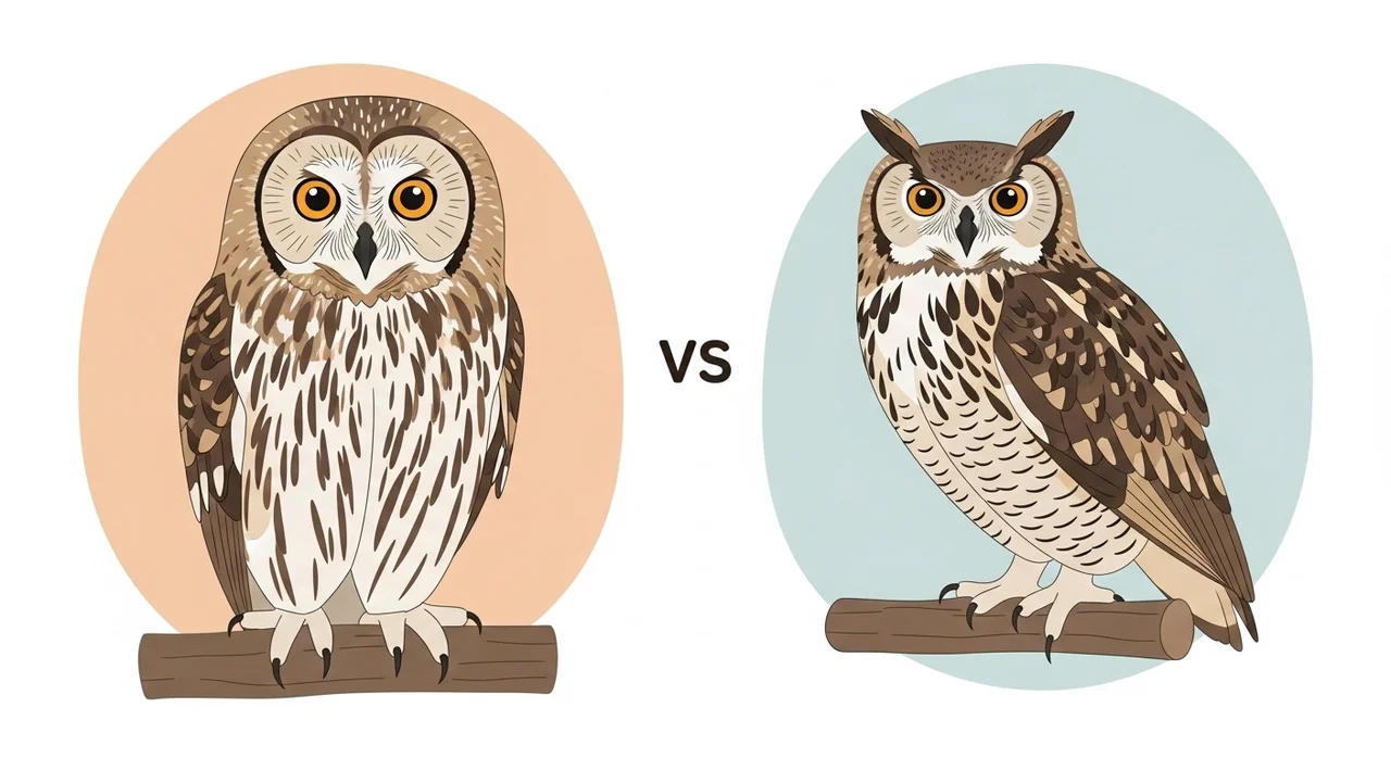 올빼미와 부엉이, 어떻게 다를까?