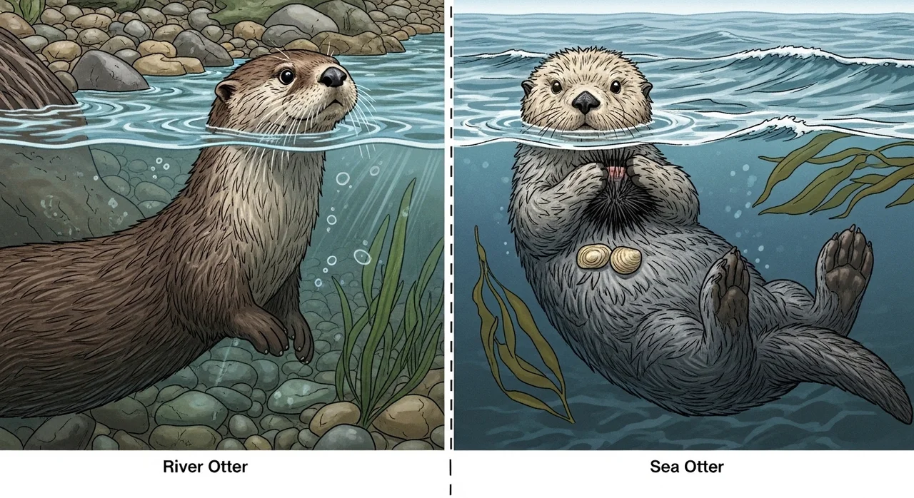 수달과 해달, 무엇이 다를까요?