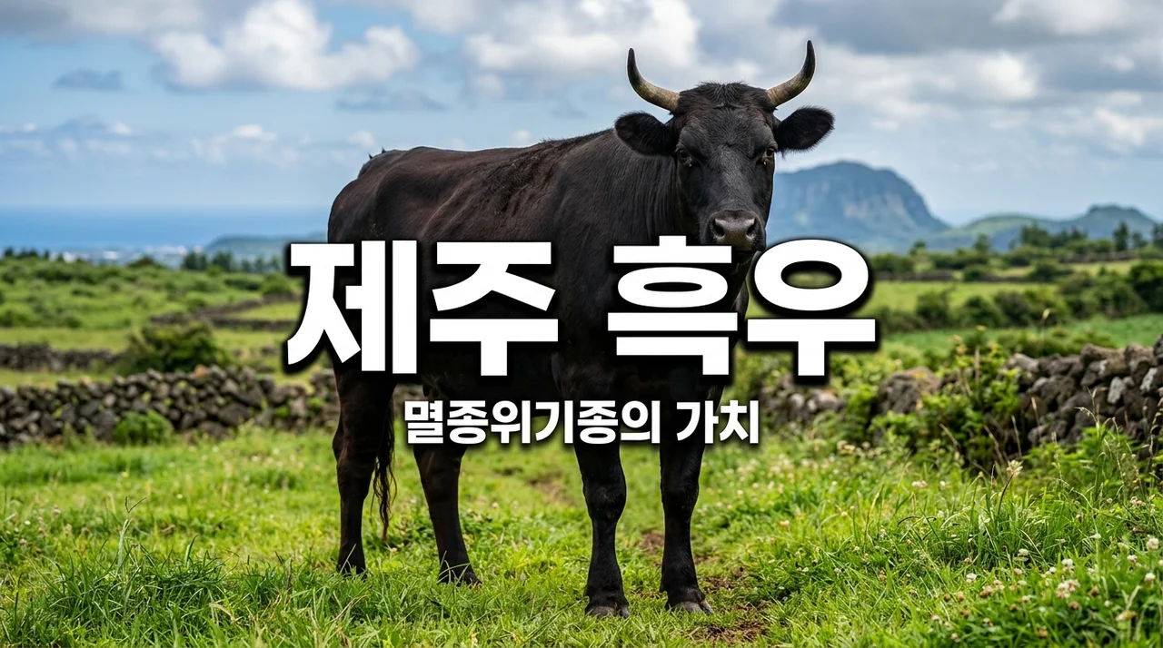제주 흑우 멸종위기종 보호가 중요한 이유와 특징 알아보기