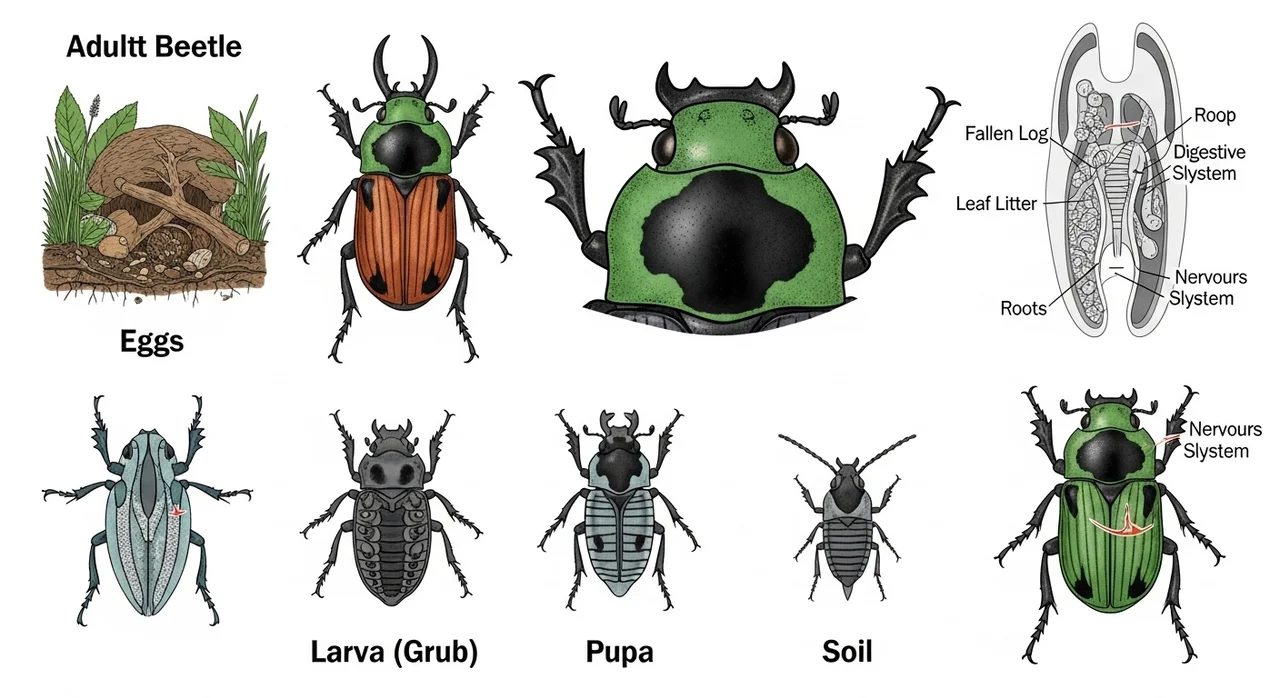 장수하늘소의 생태적 특징 한눈에 보기