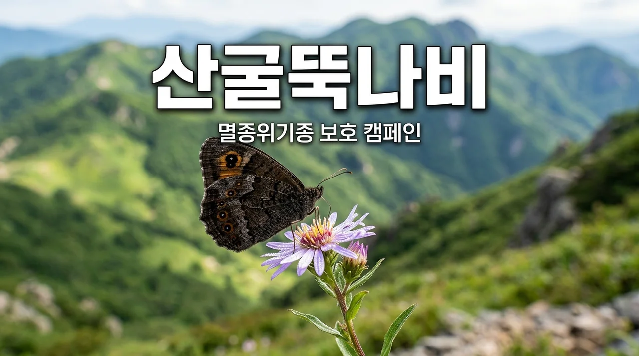 산굴뚝나비 멸종위기종 1급, 우리 곁에서 사라지지 않게 하려면