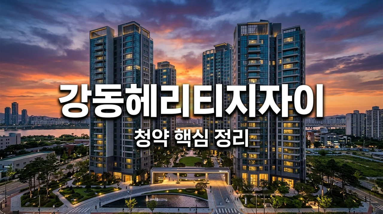 강동헤리티지자이 무순위 청약, 시세차익과 핵심 체크리스트