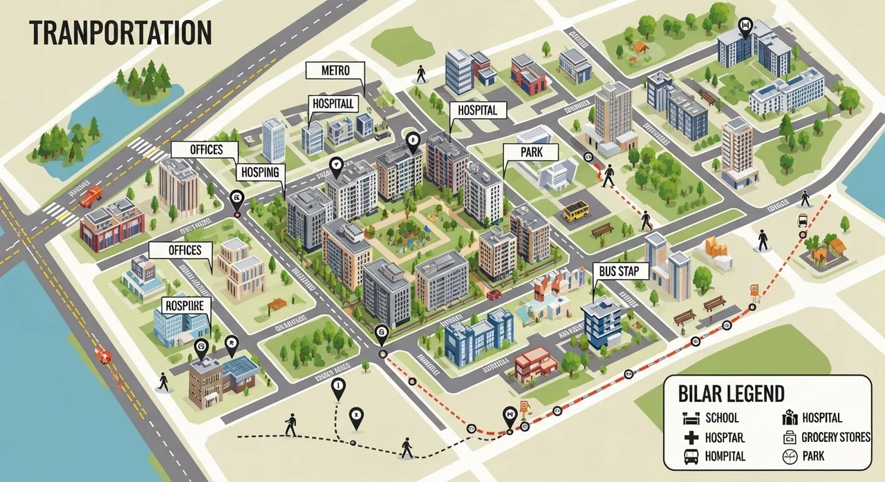 주요 입지 조건 한눈에 비교하기