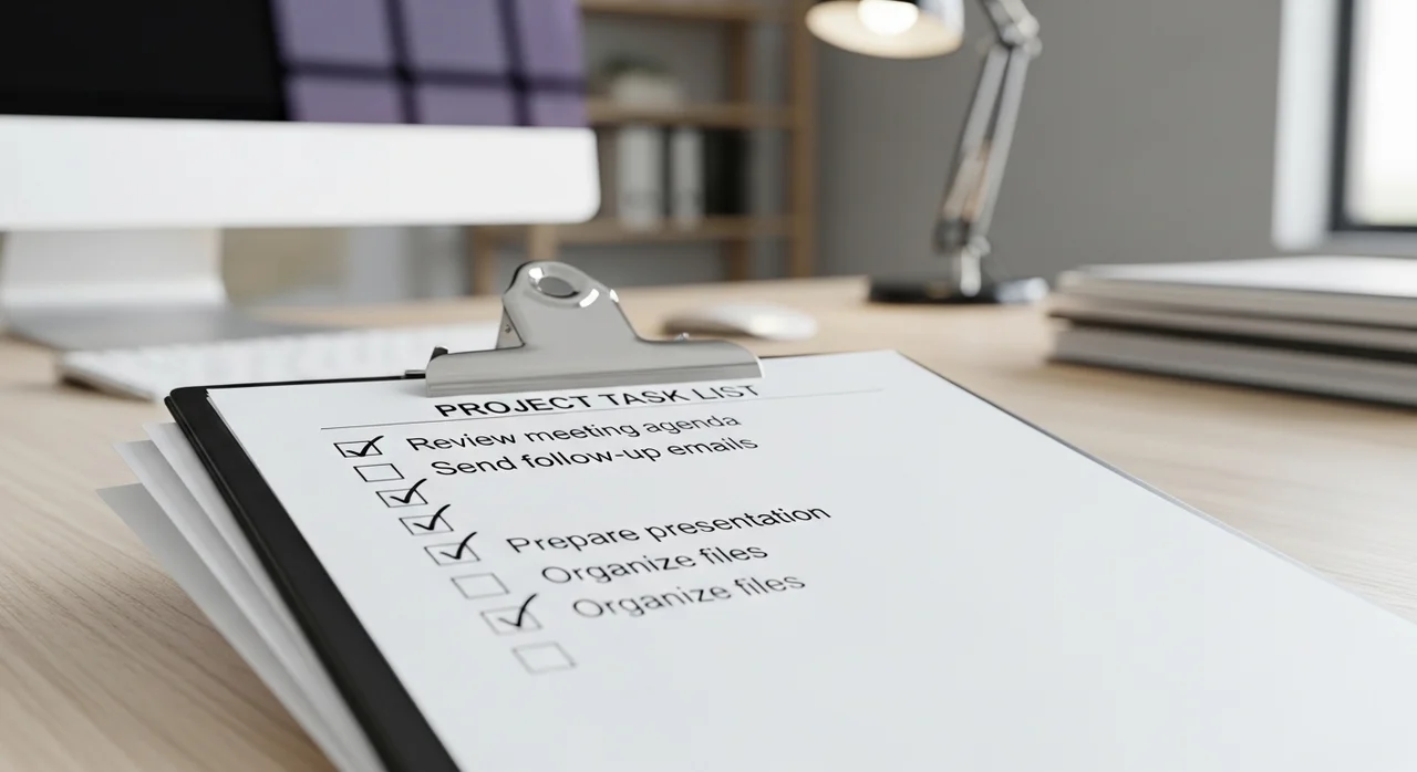 준비물 체크리스트 및 마무리