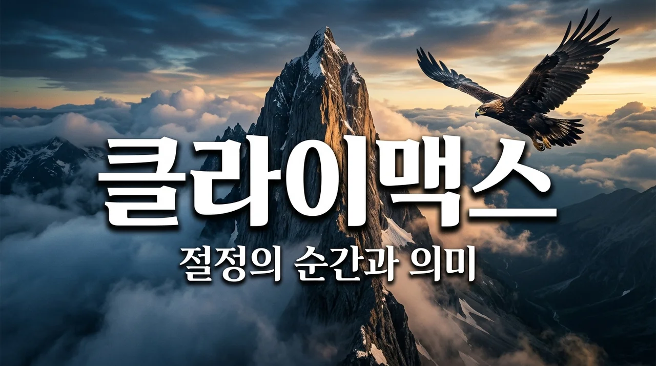 클라이맥스 의미와 극적 구조: 왜 우리는 몰입하는가?