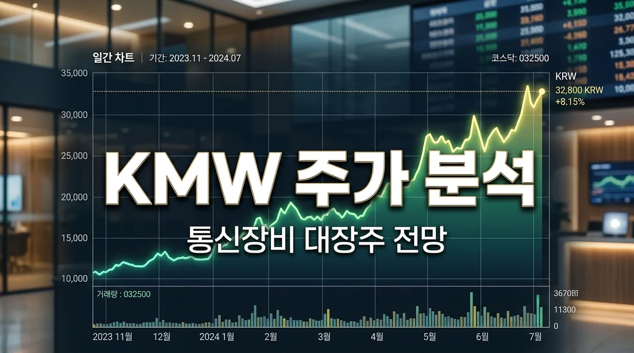 케이엠더블유 주가 전망과 통신장비 시장의 미래 핵심 포인트