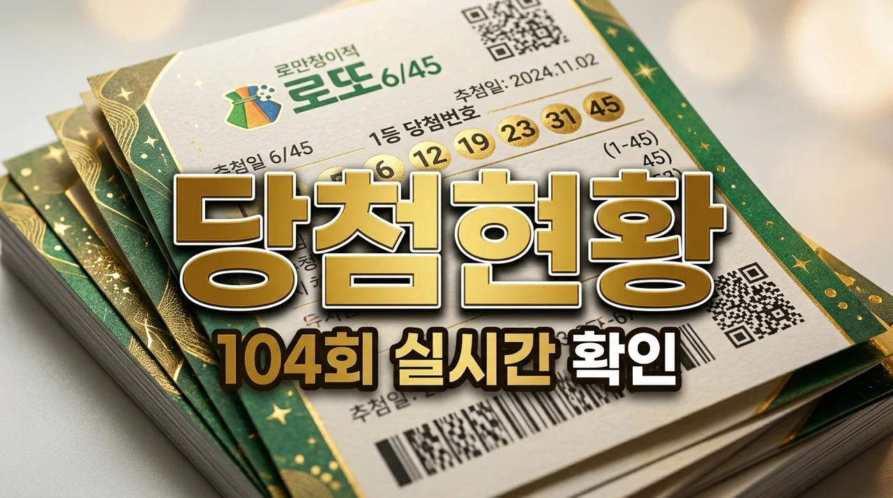 스피또1000 104회 당첨현황 및 남은 1등 복권 확인하기