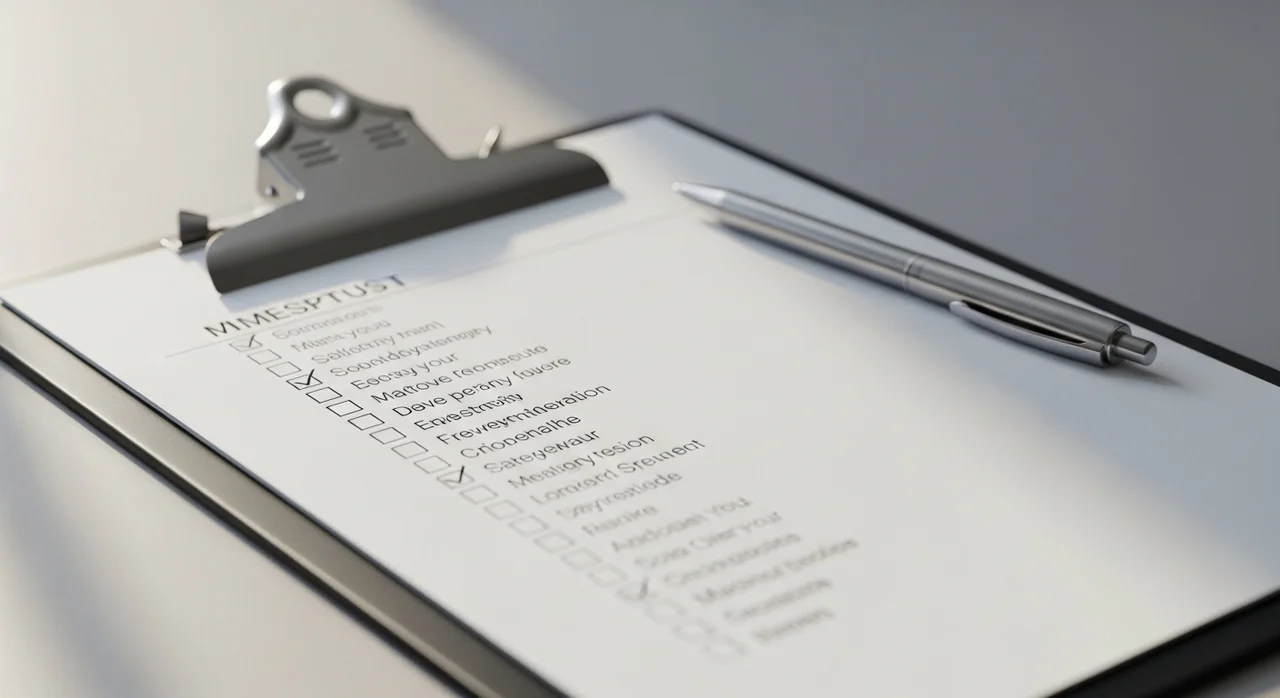 자기관리를 위해 꼭 챙겨야 할 체크리스트