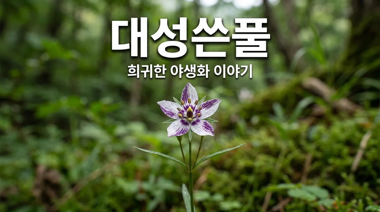 대성쓴풀, 사라져가는 한국의 소중한 야생화를 만나다