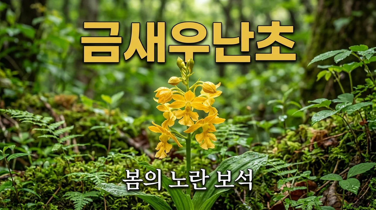 금새우난초 매력 탐구: 제주에서 만나는 봄의 노란 보석