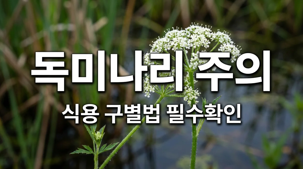 독미나리 위험성, 일반 미나리와 구별하는 방법과 특징