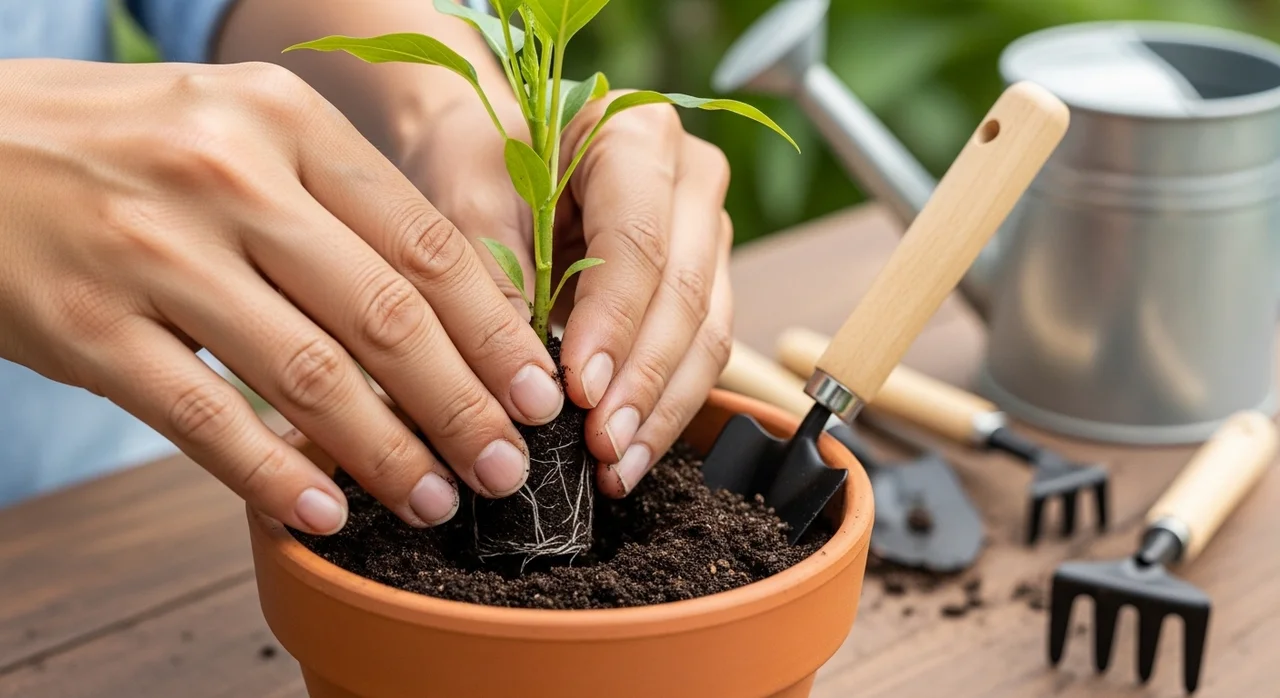애기더덕을 집에서 옮겨심기 하는 법