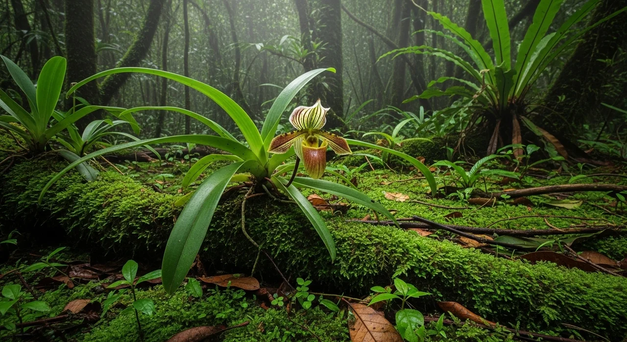 죽백란의 생태적 특징과 분포