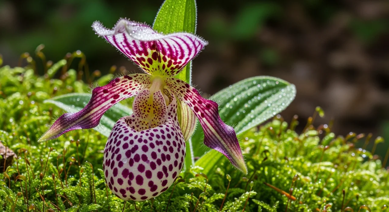 숲속의 신비한 꽃, 털복주머니란을 아시나요?
