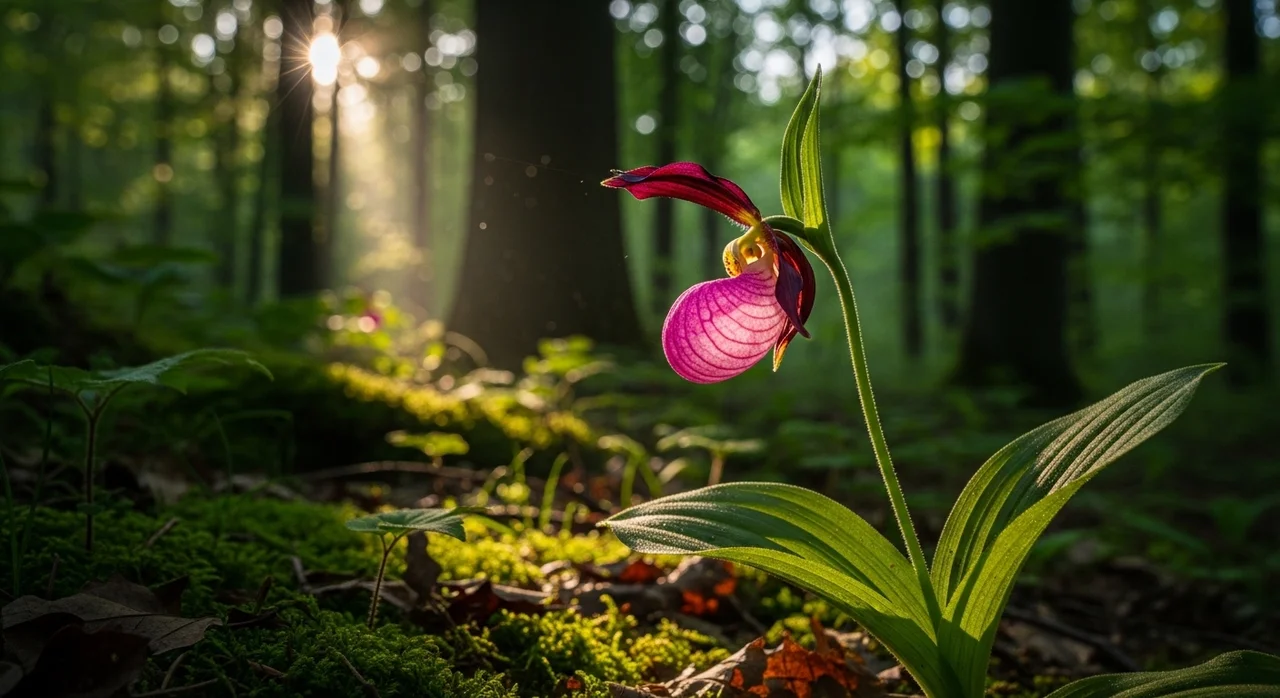 복주머니란, 숲속에 숨겨진 보물 같은 꽃