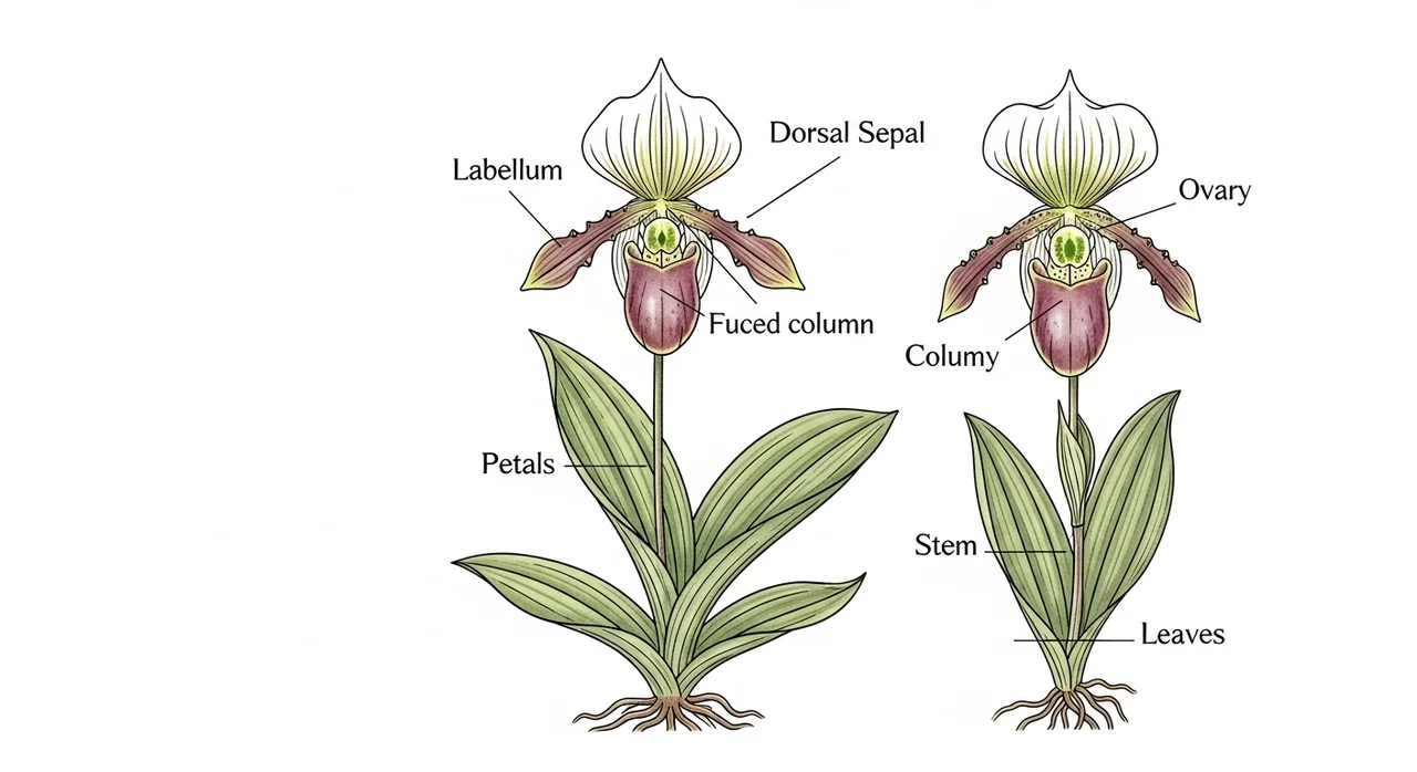 복주머니란의 이름과 특징 한눈에 보기