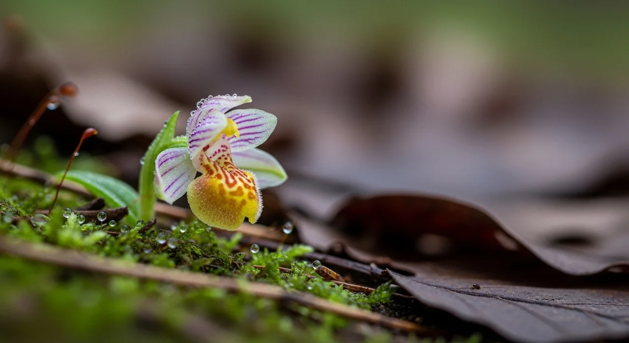숲속에서 만나는 작은 기적, 애기사철란