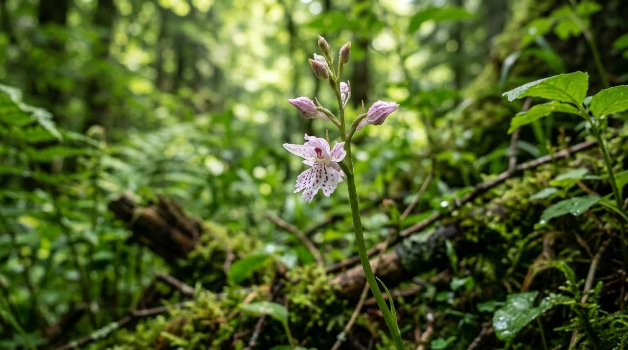 구름병아리난초, 산속에서 만나는 작고 신비로운 야생화 이야기