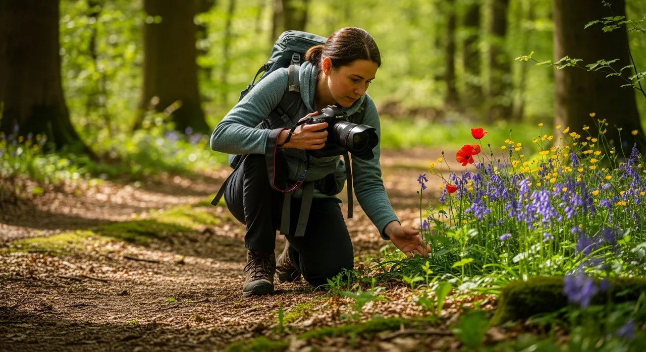 노랑붓꽃을 만날 수 있는 탐방 매너