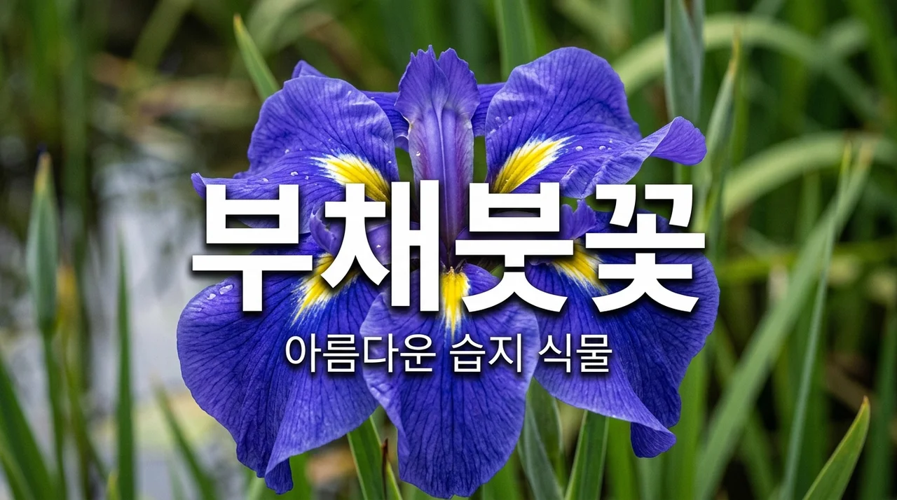 부채붓꽃 꽃말과 특징: 습지에서 피어나는 우아한 아름다움