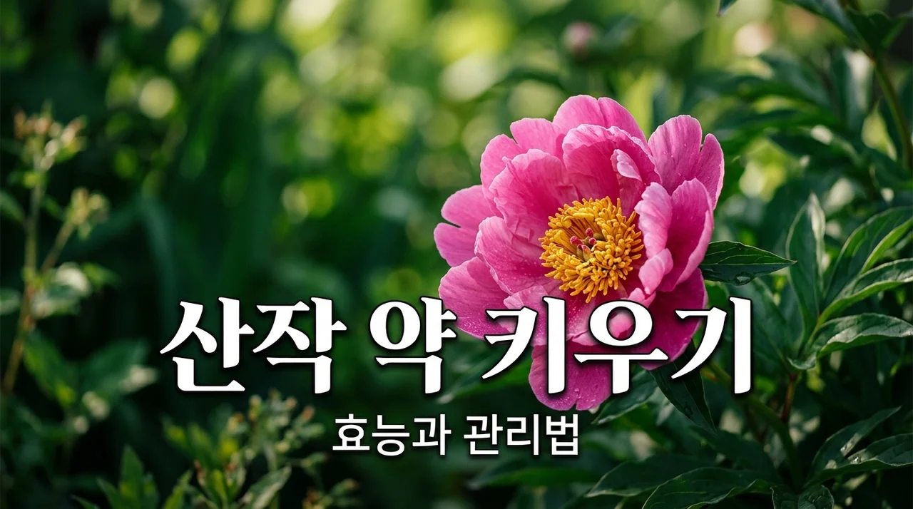 산작약 키우기 핵심 가이드: 효능부터 번식법까지 완벽 정리